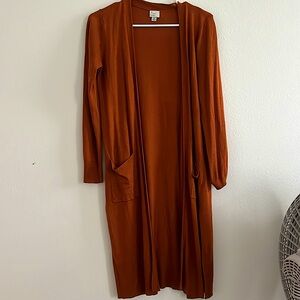 Burnt orange cardigan
